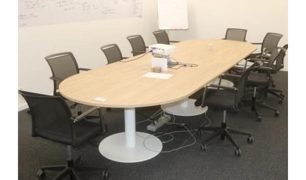 design conferentietafel compleet met 10 stoelen